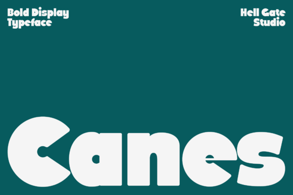Canes: An Artistic Typeface for Modern Creative Projects