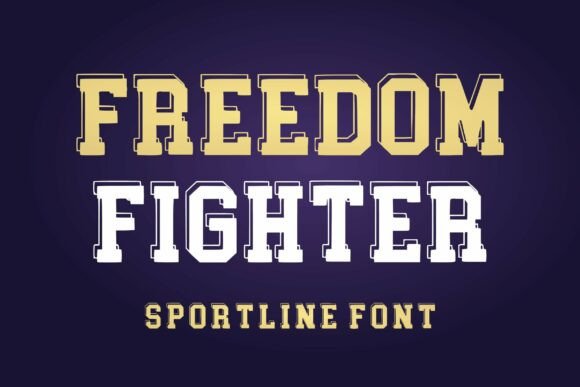 Command the Field: The Athletic Typography of Freedom Fighter