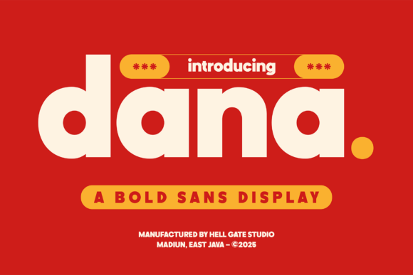 Dana: Bold Sans Serif Font for Modern Branding