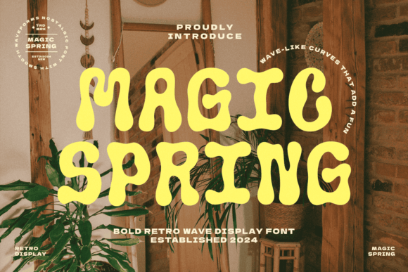 Embrace Playful Retro Vibes with the Magic Spring Typeface