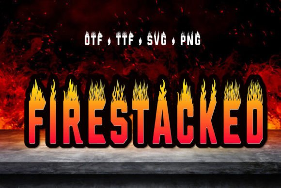 Fire Stacked: A Playful Color Font for Modern Creators