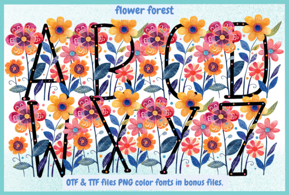Flower Forest: A Font That Brings Your Designs to Life