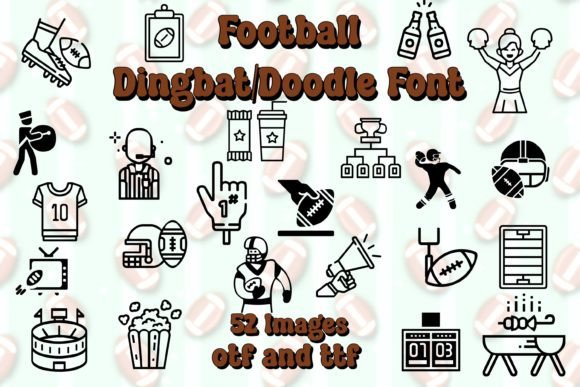 Football Doodle: 52 Playful Icons for Your Creative Projects