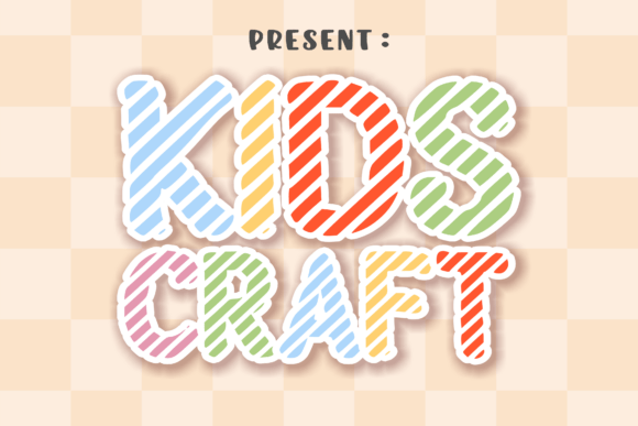 Kids Craft: A Playful Font for Whimsical Designs
