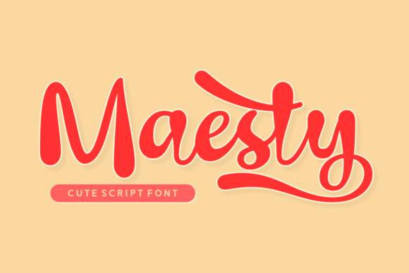 Maesty: A Playful Script Font for Cheerful Designs