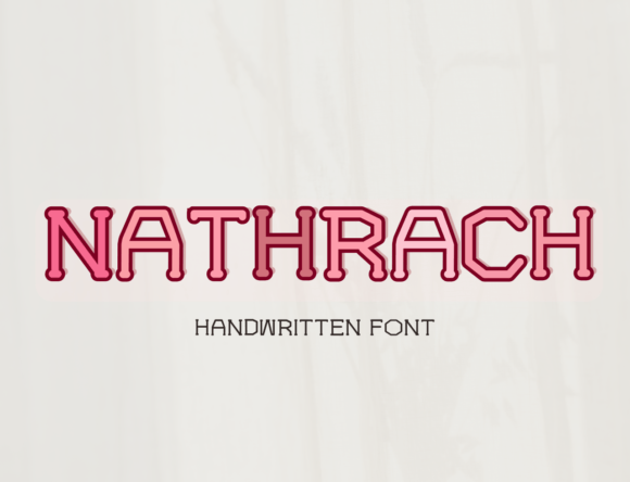 Nathrach: The Sweet Handwritten Font for Every Creative Project