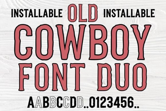 Old Cowboy Duo: A Western Font for Authentic Branding