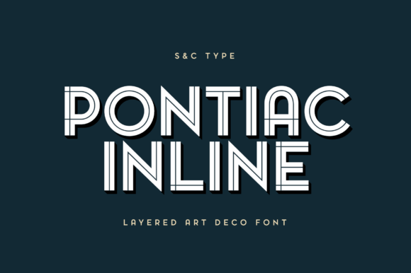 Pontiac Inline: A Parisian Art Deco Font for Modern Design