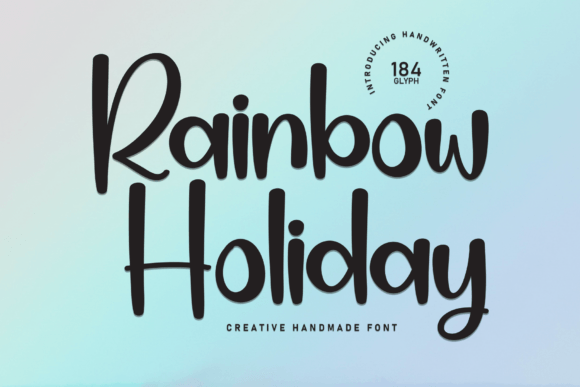 Rainbow Holiday: A Handwritten Font That Radiates Joy