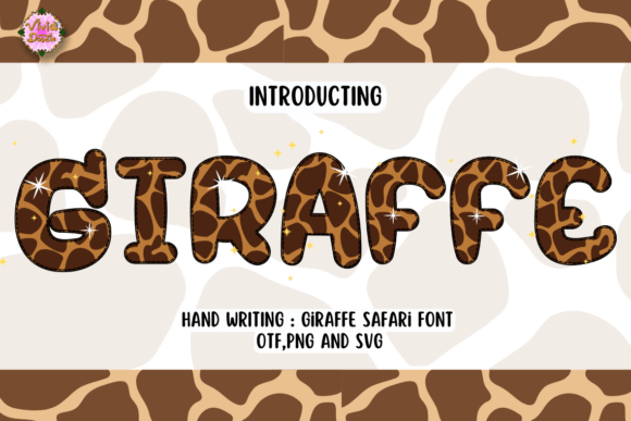 Untamed Typography: The Giraffe Safari Font Experience